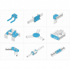 Ресурсный набор Bracket Robot Pack-Blue - «globural.ru» - Кострома