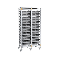 Стеллаж мобильный 2-х секционный для учебных наборов и цифровых лабораторных комплексов SenseDisc - «globural.ru» - Кострома