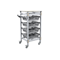 Тележка 1-секционная для учебных наборов и цифровых лабораторных комплексов SenseDisc - «globural.ru» - Кострома