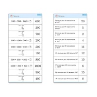 Комплект карточек (10) "Обучающий калейдоскоп. Трехзначные числа" - «globural.ru» - Кострома