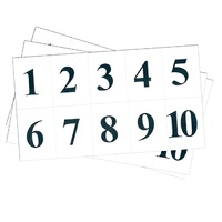 Набор цифр от 1 до 10 (для начальной школы) - «globural.ru» - Кострома