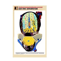 Рельефная таблица "Долька печени. Макро-микростроение" (формат А1, матовое ламинир.) - «globural.ru» - Кострома