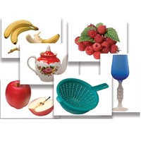 Набор предметных картинок "Фрукты, ягоды, орехи. Посуда" - «globural.ru» - Кострома