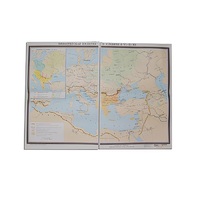 Учебная карта "Византийская империя и славяне в VI - ХI в.в. 1040*1420 мм" (матовое, 2-стороннее лам.) - «globural.ru» - Кострома