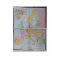 Учебная карта "Европа 1924-1939 гг" 1050*1420 мм (матовое, 2-стороннее лам.) - «globural.ru» - Кострома