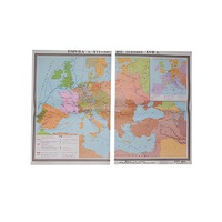 Учебная карта "Европа в 16 - первой половине 17 в.в." 1030*1420 мм (матовое, 2-стороннее лам.) - «globural.ru» - Кострома