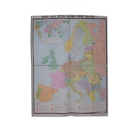 Учебная карта "Европа после 1-ой мировой войны" 1400*1060 мм (матовое, 2-стороннее лам.) - «globural.ru» - Кострома