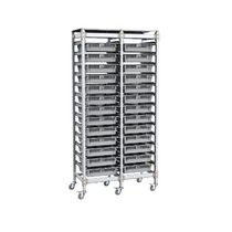 Стеллаж мобильный 2-х секционный для учебных наборов и цифровых лабораторных комплексов SenseDisc - «globural.ru» - Кострома