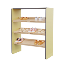 Полка для обуви во входную группу из коллекции мебели «НЕГА» (цвет желтый) - «globural.ru» - Кострома