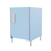 Гигиеническая кабинка из коллекции «НЕГА» (цвет голубой) - «globural.ru» - Кострома
