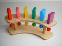 Тактильно-развивающая панель "Разноцветное домино" (6 домино) - «globural.ru» - Кострома