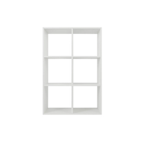 Стеллаж 6 секций цвет белый - «globural.ru» - Кострома