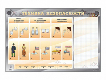 Электрифицированный стенд "Техника безопасности" с маркерными полями - «globural.ru» - Кострома