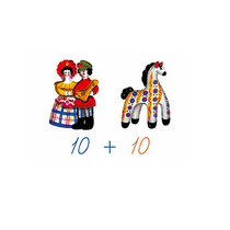 Счетный материал на магнитах "Дымковская игрушка" - «globural.ru» - Кострома