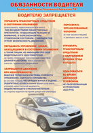 Плакат "Водителю запрещается " 1000*1400 винил - «globural.ru» - Кострома