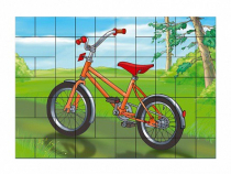 Магниты-пазлы "Велосипед" - «globural.ru» - Кострома