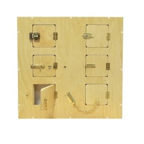 Настенный модyль с 6-ю замочками и задвижками 70 *10 *70 см - «globural.ru» - Кострома