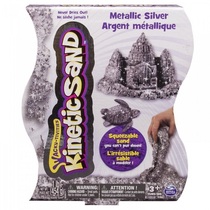 Кинетический песок металлик серебро 455 гр - «globural.ru» - Кострома