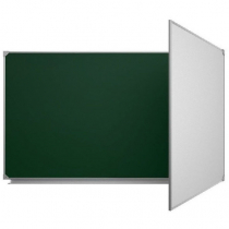 Доска аудиторная двухэлементная магнитная комбинированная эмалированная - «globural.ru» - Кострома
