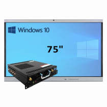 Интерактивная панель 75" (встроенный ПК, Win10, Intel i5) - «globural.ru» - Кострома