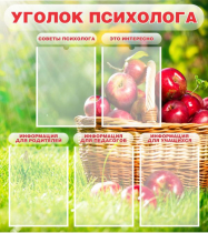 Стенд "Уголок психолога" (вариант 1) - «globural.ru» - Кострома