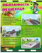 Стенд "Обязанности пешехода" - «globural.ru» - Кострома